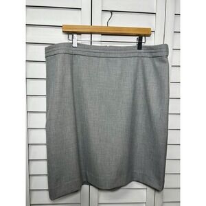 White House Black Market Textured Career Pencil Skirt Women's Size 18 Gray NWT
